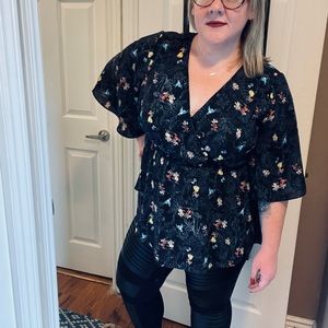 Torrid Disney cross over blouse